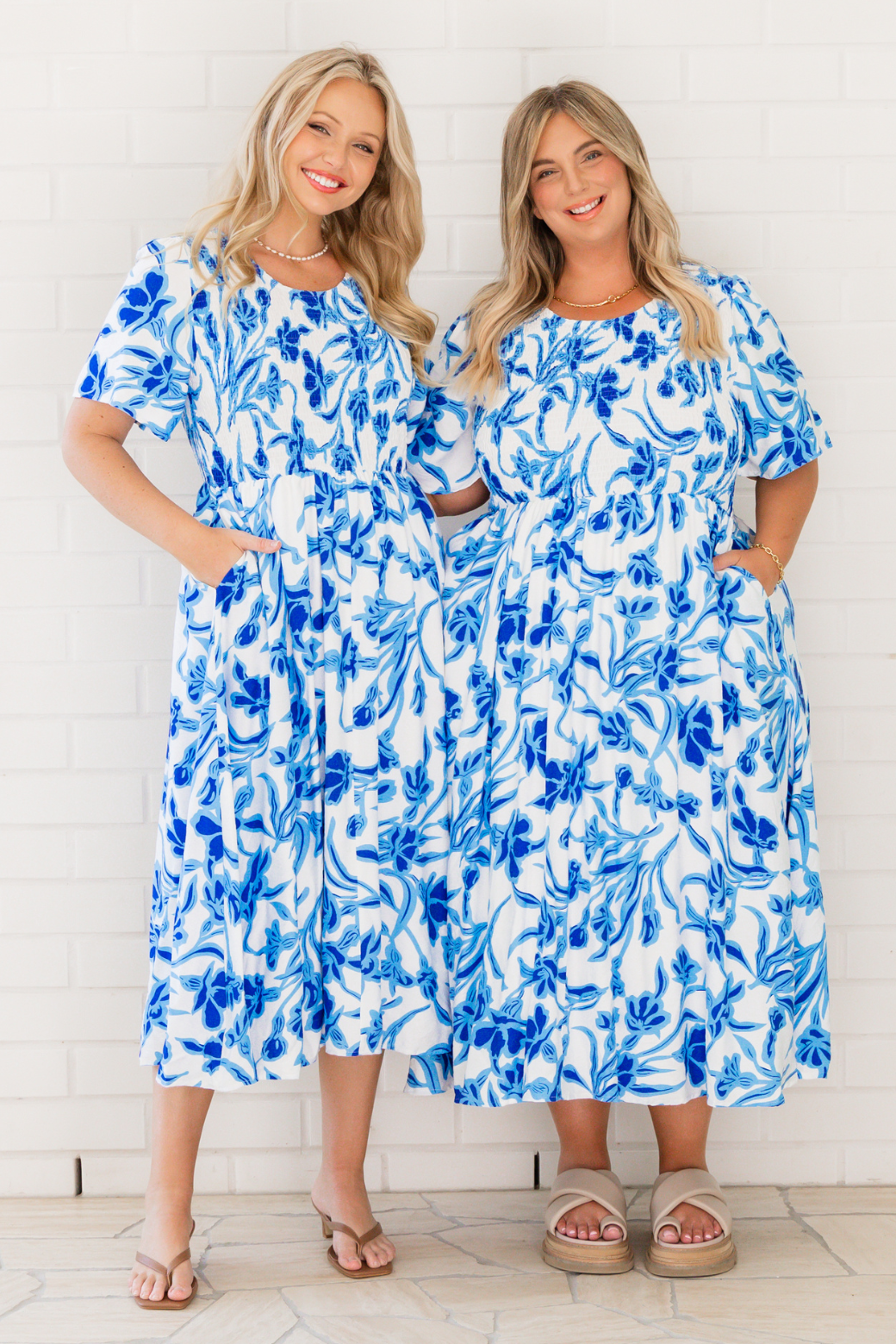 Annalee Midi Dress Hudson Print