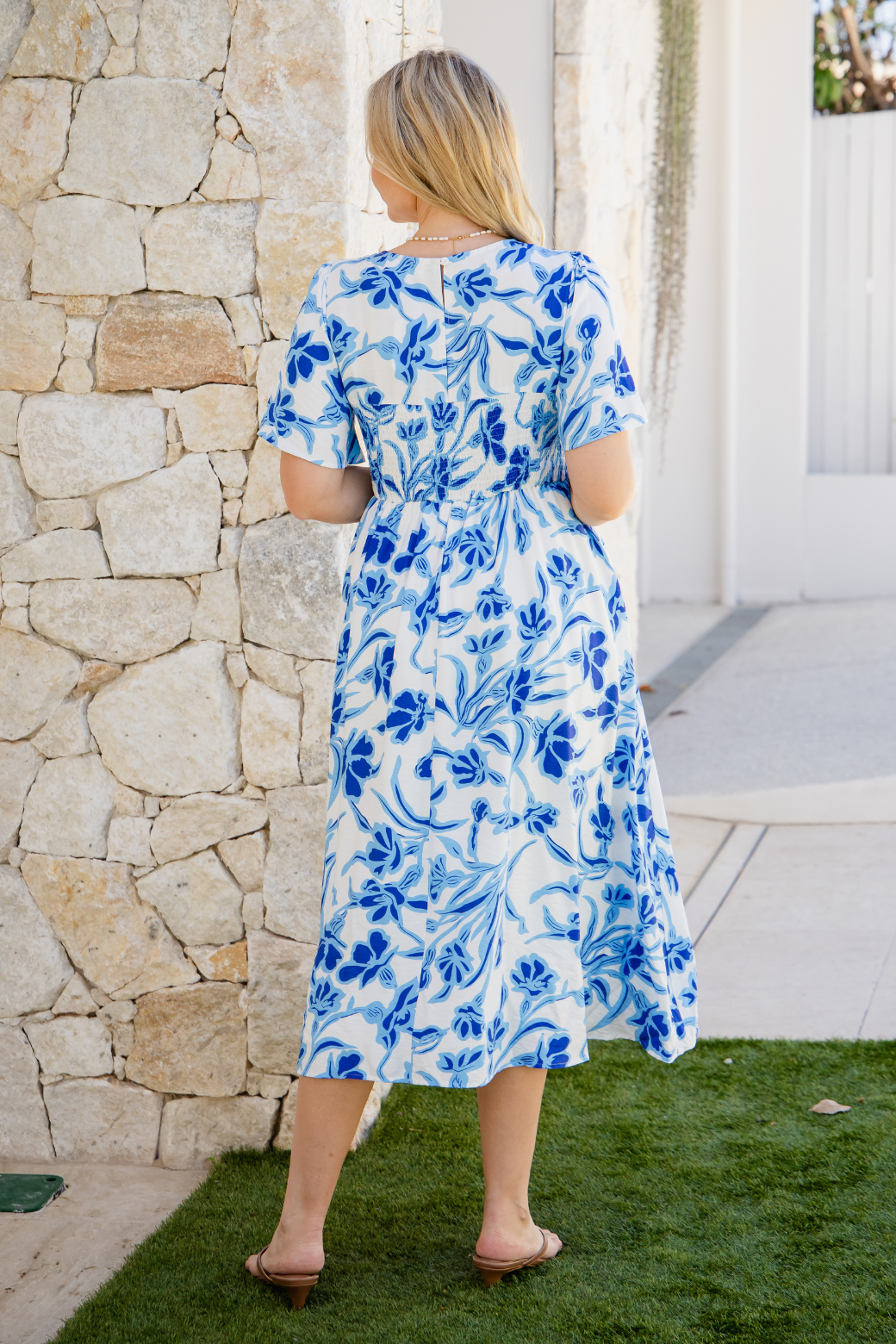 Annalee Midi Dress Hudson Print