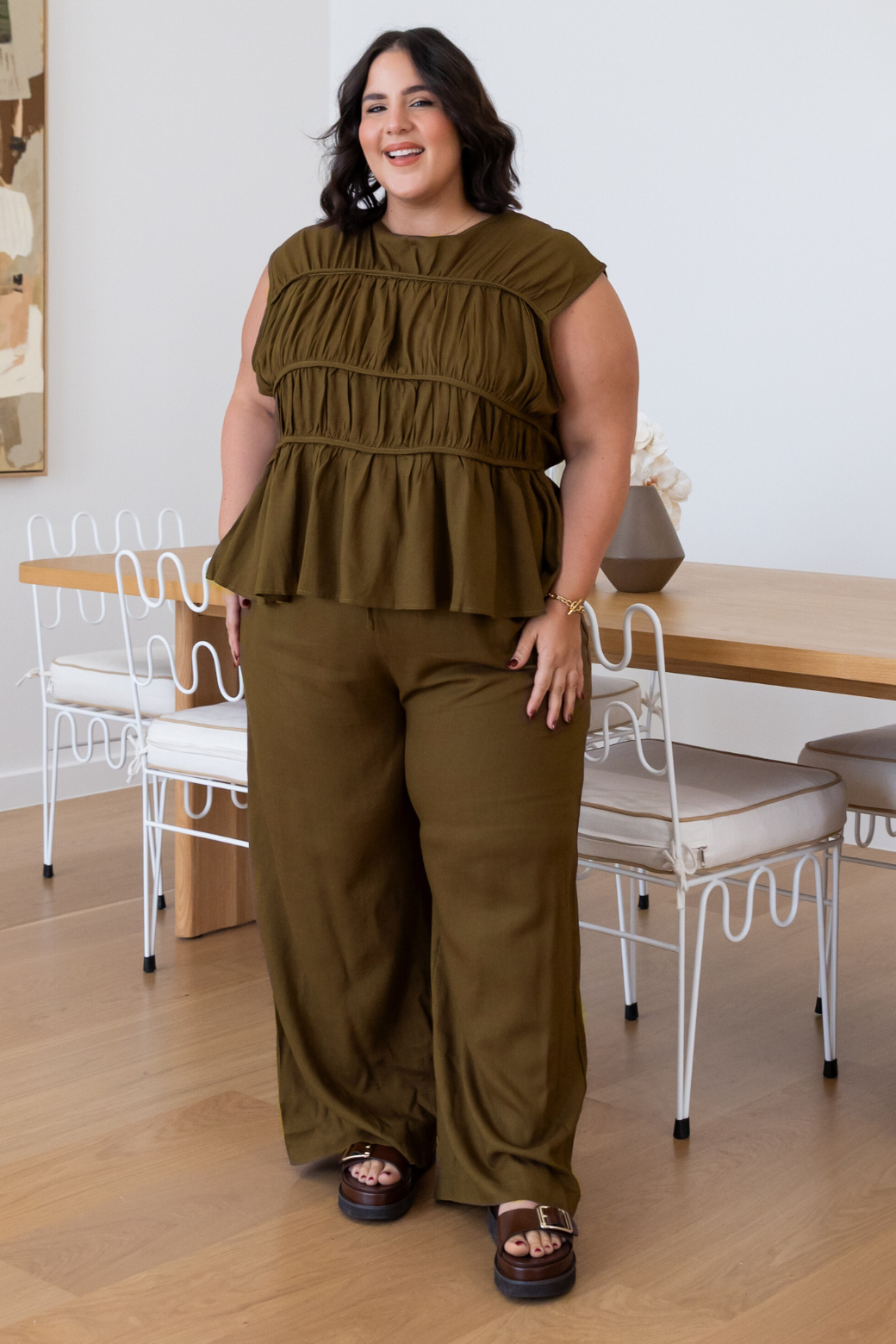 Annette Top Khaki