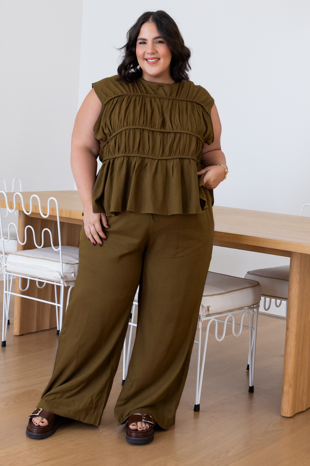 Annette Top Khaki