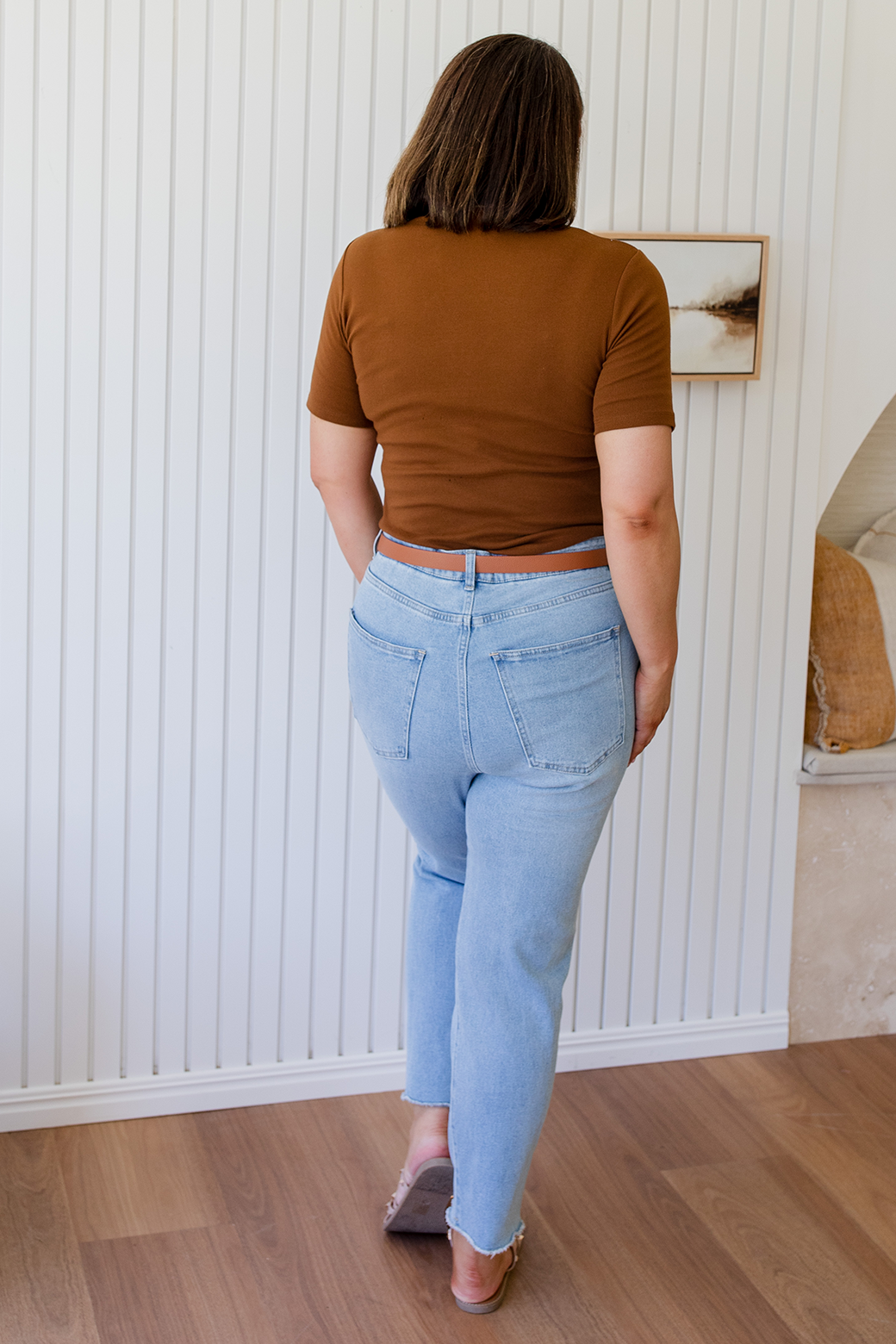 Final Sale | Annie Twist Tee Chocolate