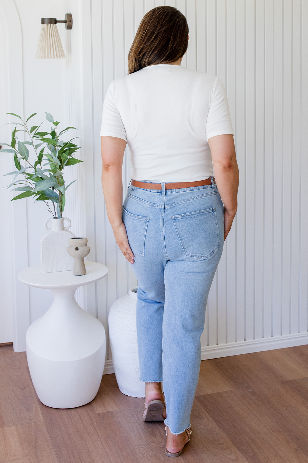 Final Sale | Annie Twist Tee White
