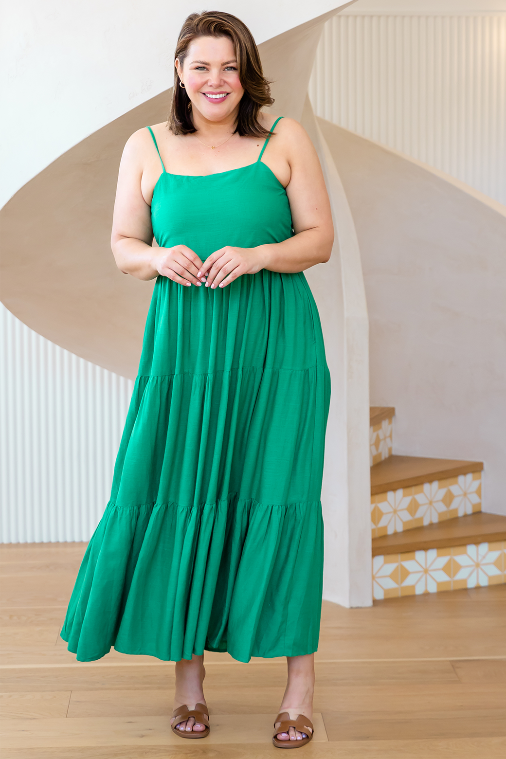Final Sale | Athena Maxi Dress Emerald Green