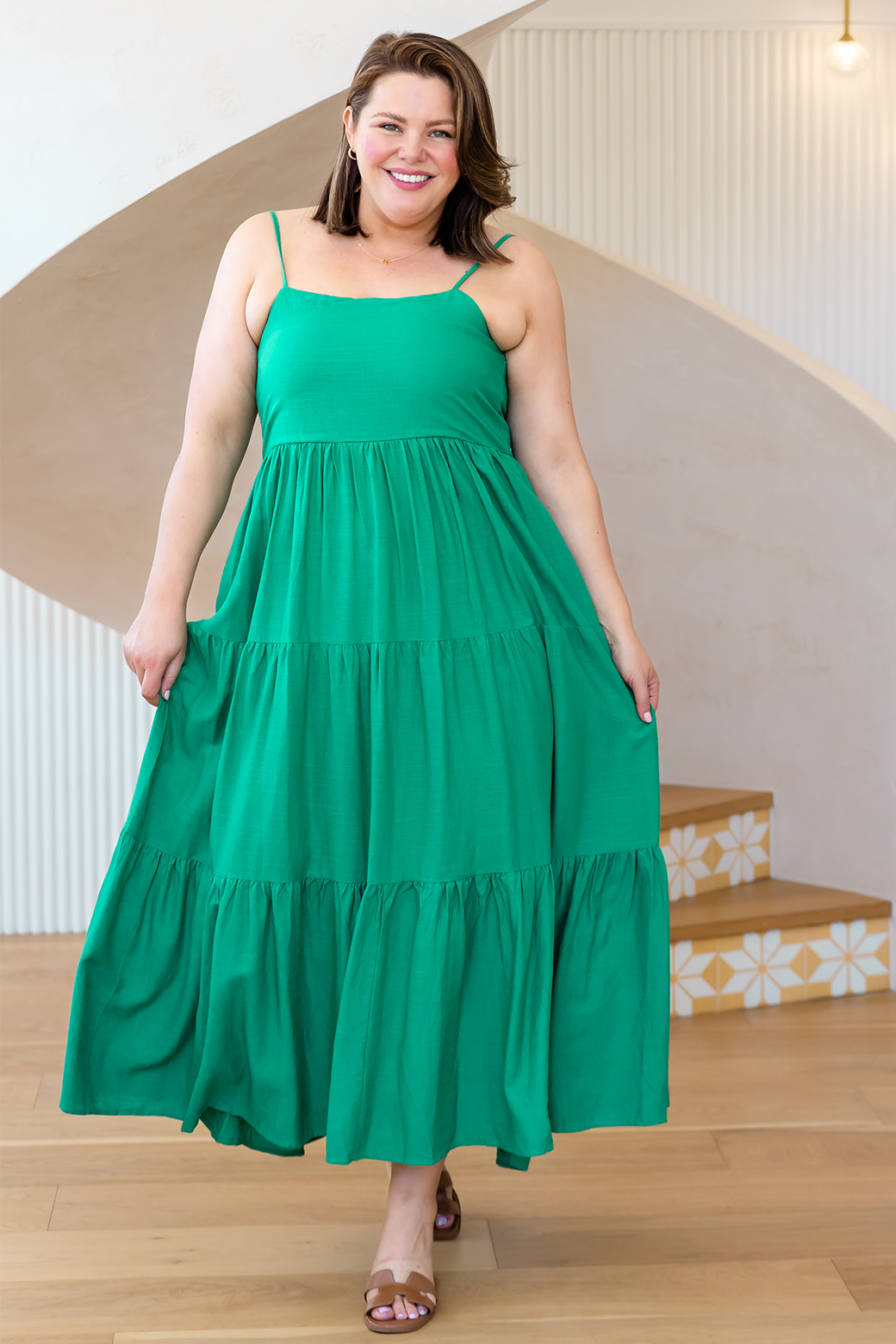 Final Sale | Athena Maxi Dress Emerald Green