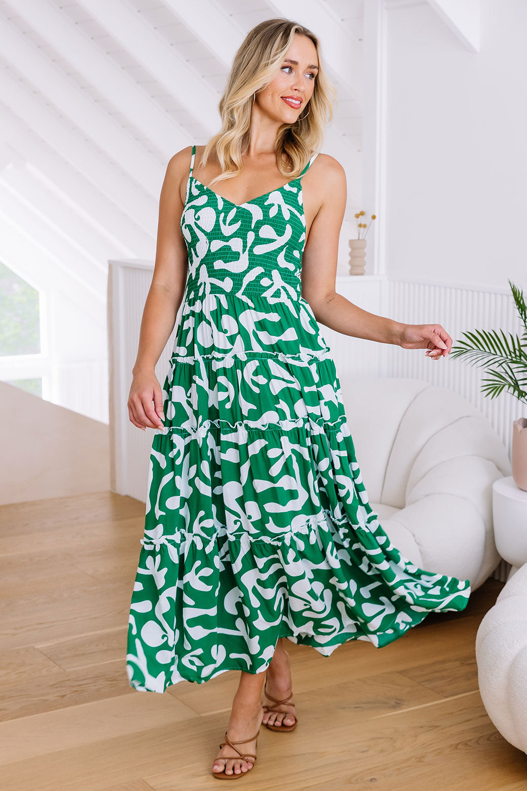 Austen Maxi Dress Weekend Print Green