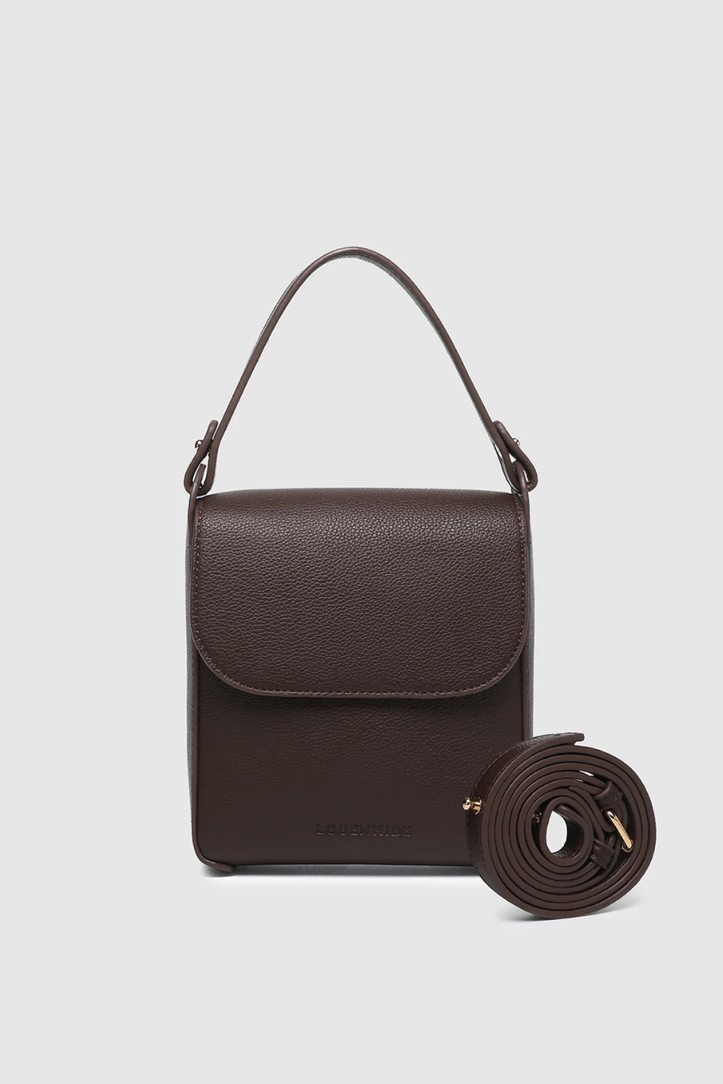 Louenhide Bessie Crossbody Phone Bag Chocolate