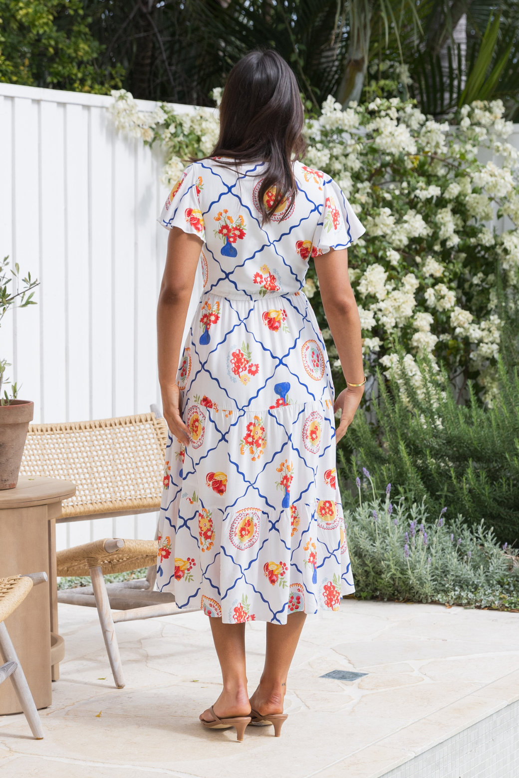 Bonnie Midi Dress Picnic Print