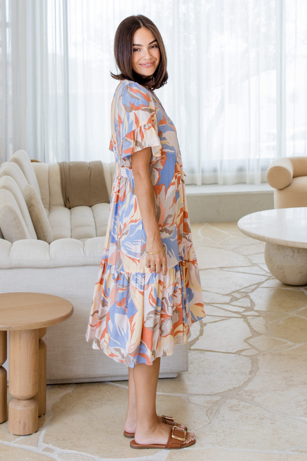Brinkley Midi Dress Dreamstate Print