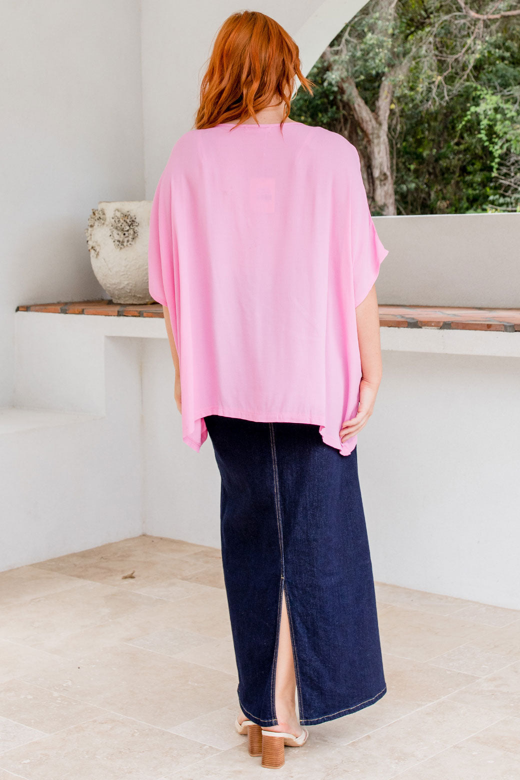 Brodie Drape Top Pink