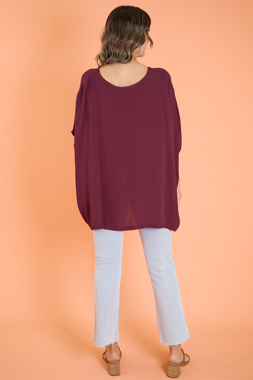 Brodie Drape Top Plum