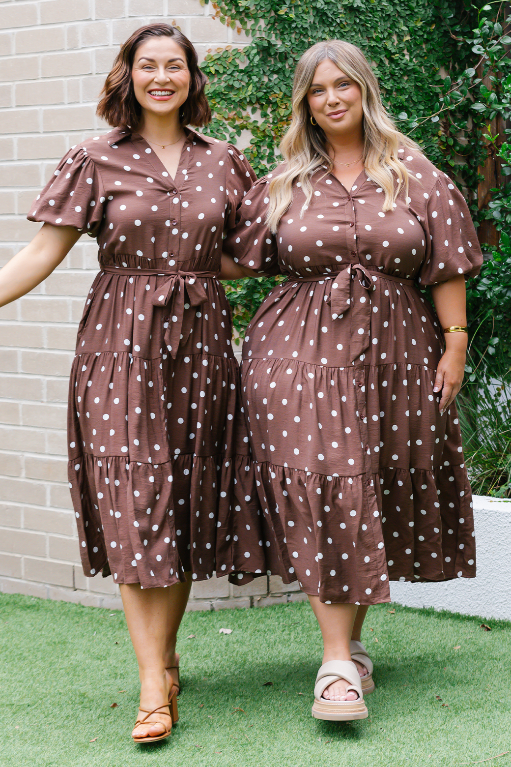 Camilla Midi Dress Choc Spot