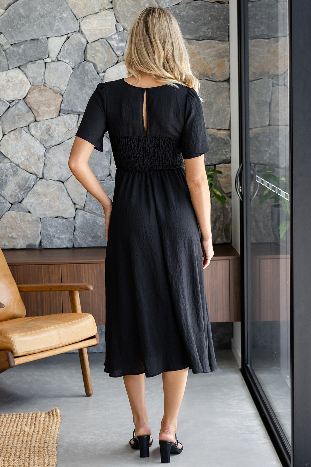 Final Sale | Candace Midi Dress Black