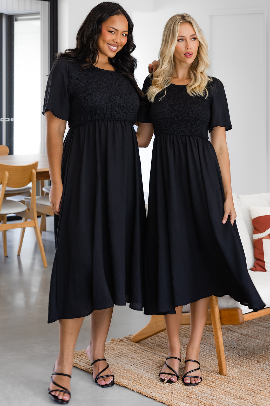 Final Sale | Candace Midi Dress Black