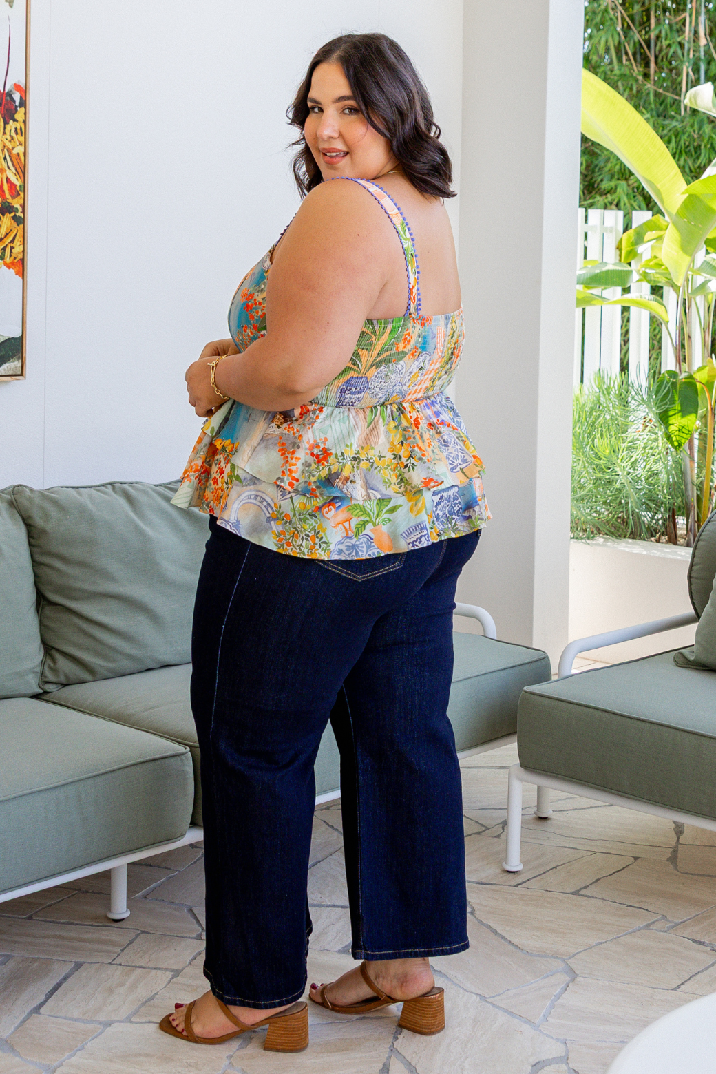 Caterina Top Como Print