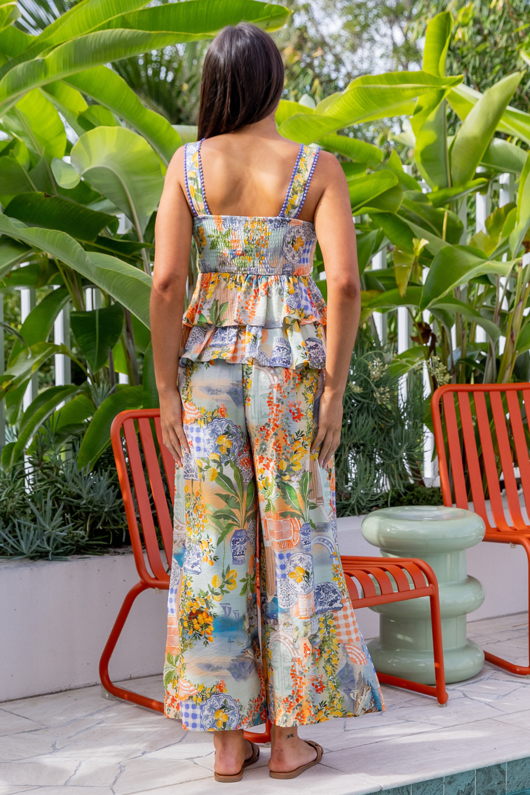 Caterina Top Como Print