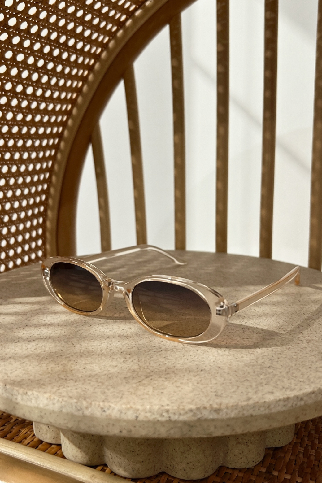 Chantelle Beige Gradient Sunglasses