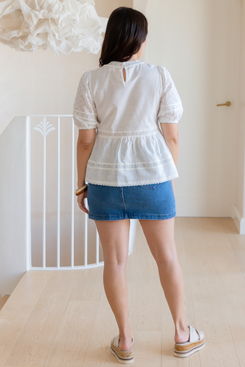 Charlie Denim Mini Skirt Mid Blue