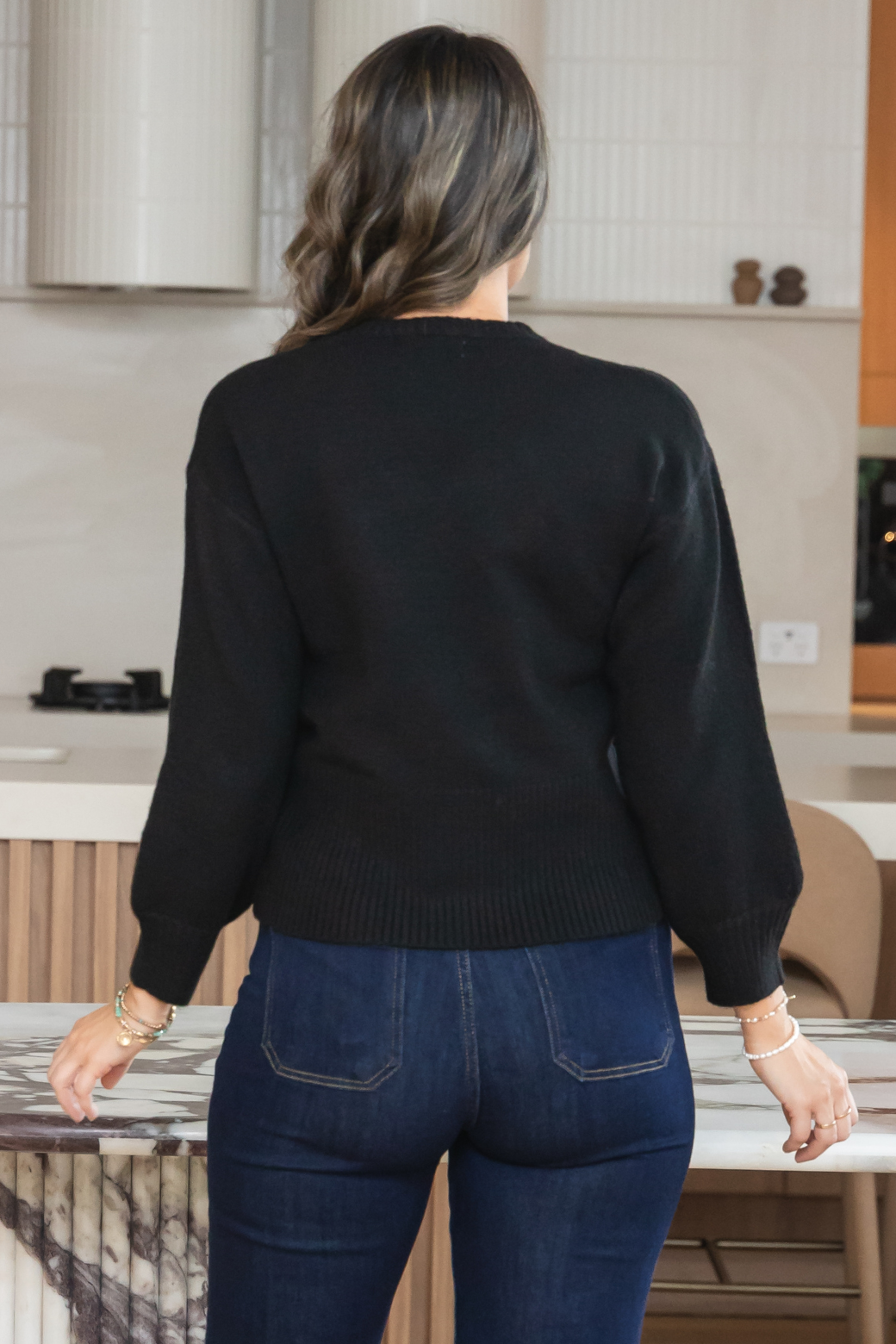 Charlotte Crossover Knit Black