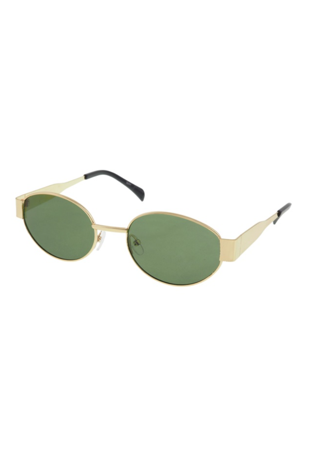 Charlotte Round Metal Sunglasses Gold