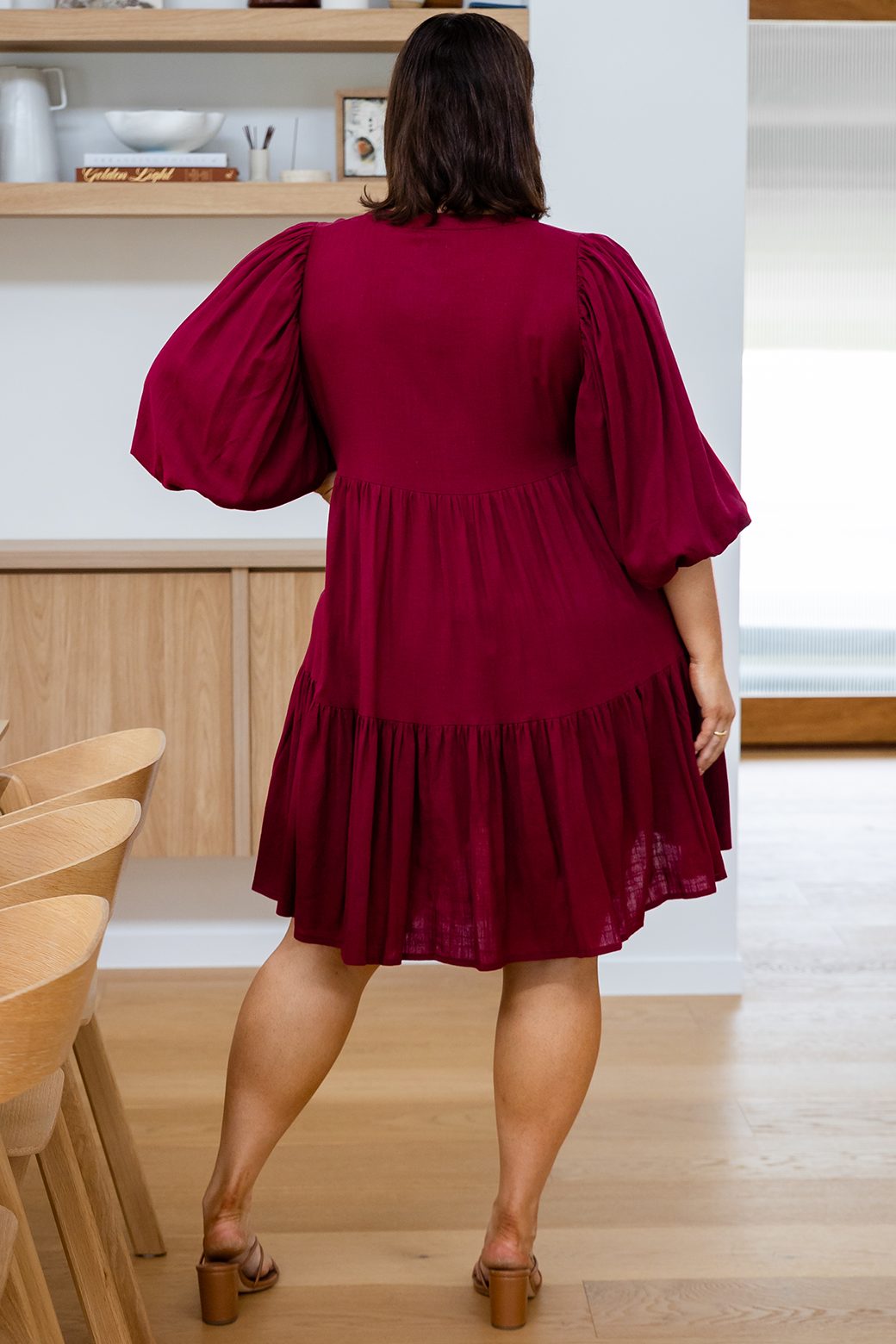 Christina Linen Dress Wine | Orange Sherbet – Orange Sherbet Boutique