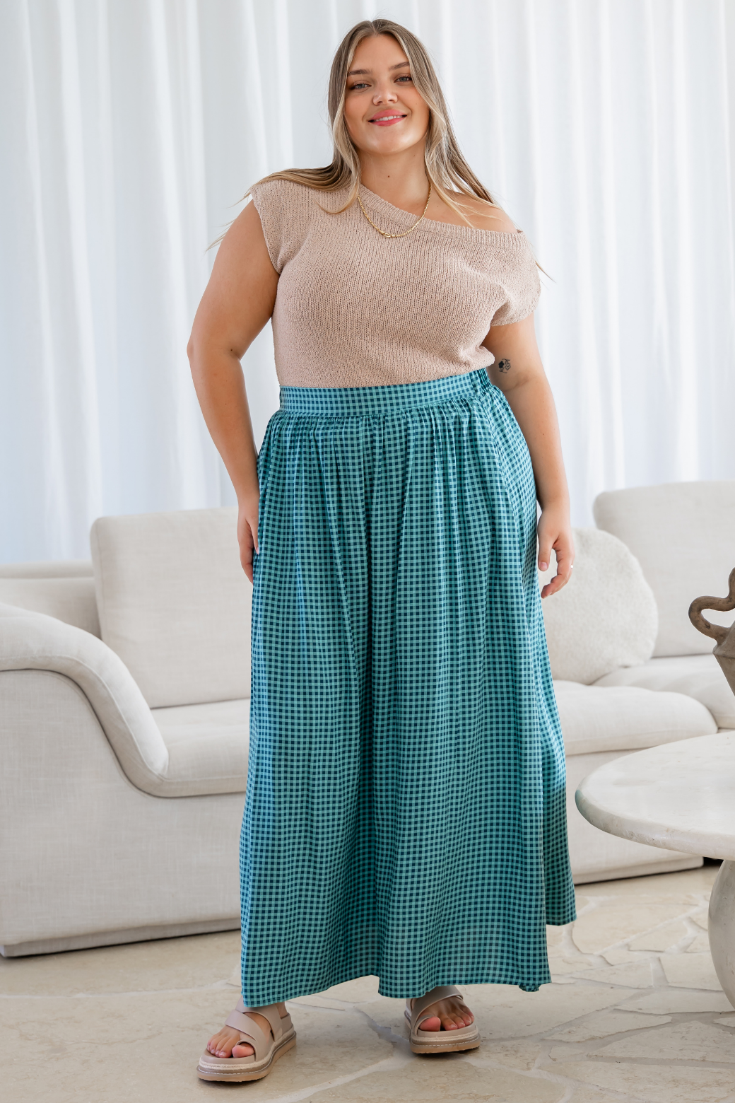 CleoMaxiSkirtTealGingham_1.png