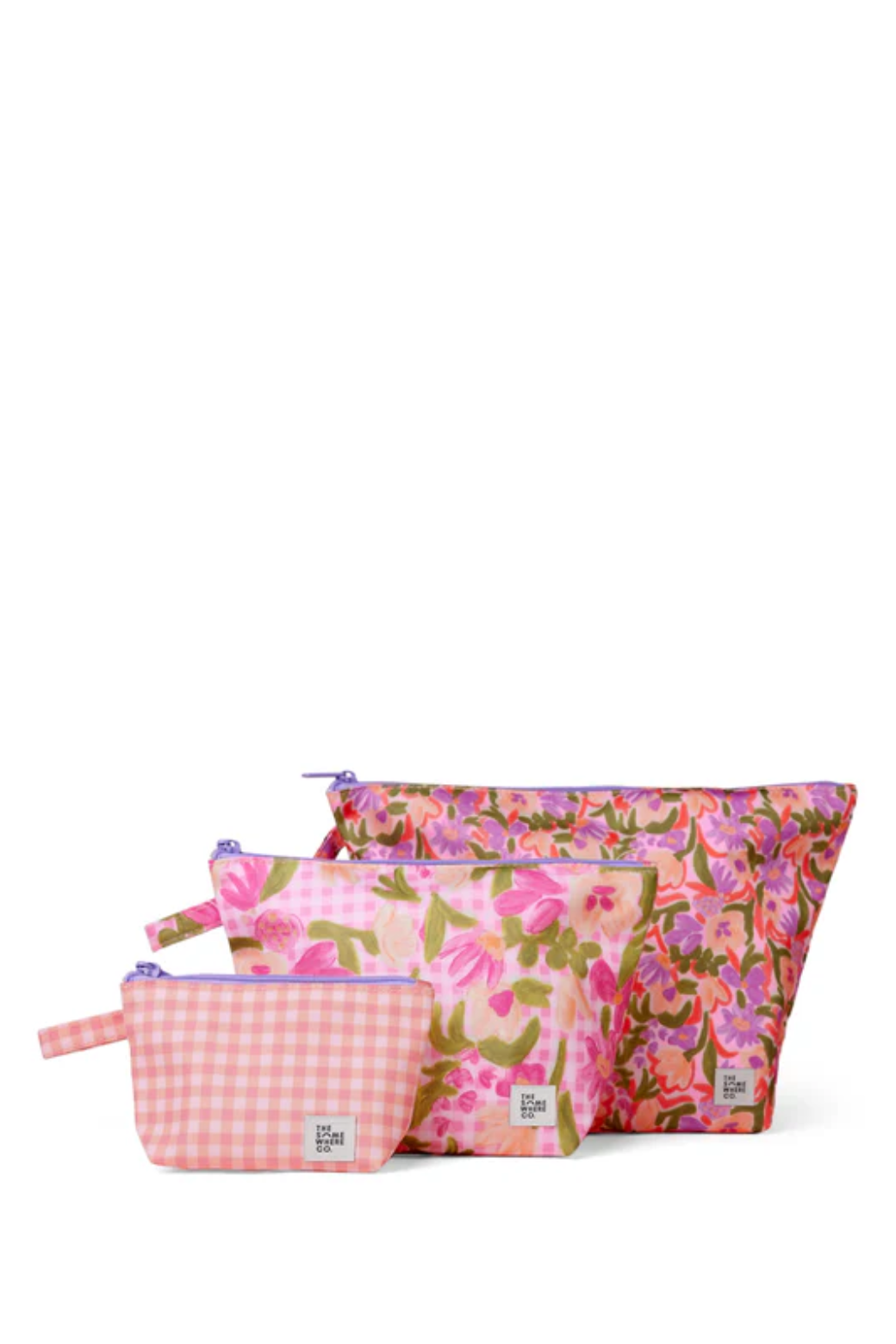 The Somewhere Co Petal Party Handy Pouch Trio