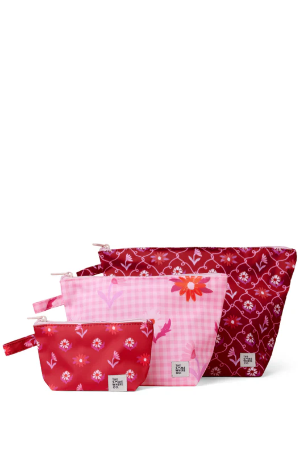 The Somewhere Co Rosewood Handy Pouch Trio
