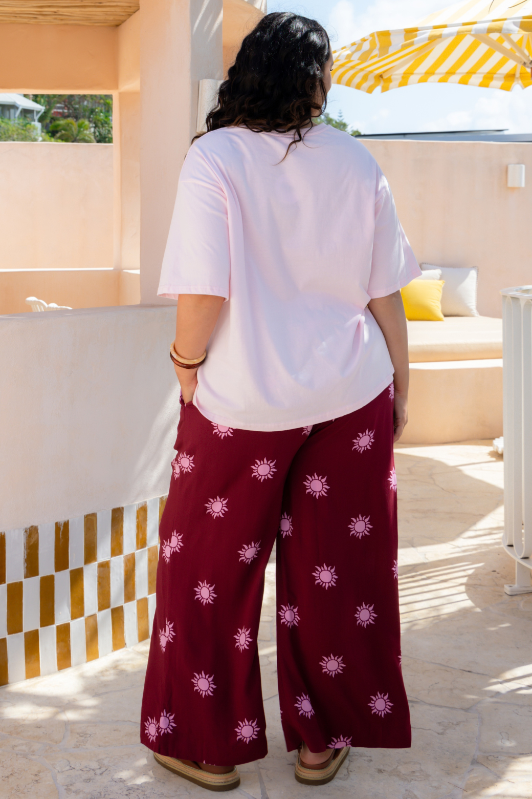 Daisy Graphic Tshirt Pink