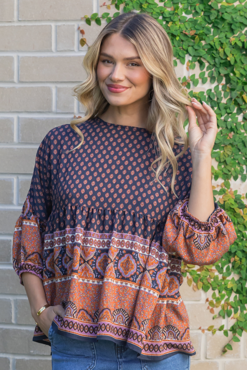 The Orange Betty Top