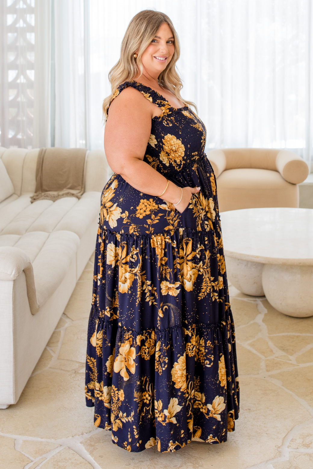 Darcey Maxi Dress Night Garden