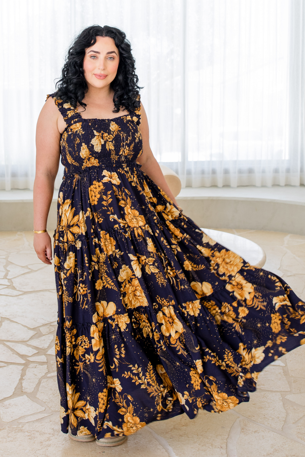 Darcey Maxi Dress Night Garden