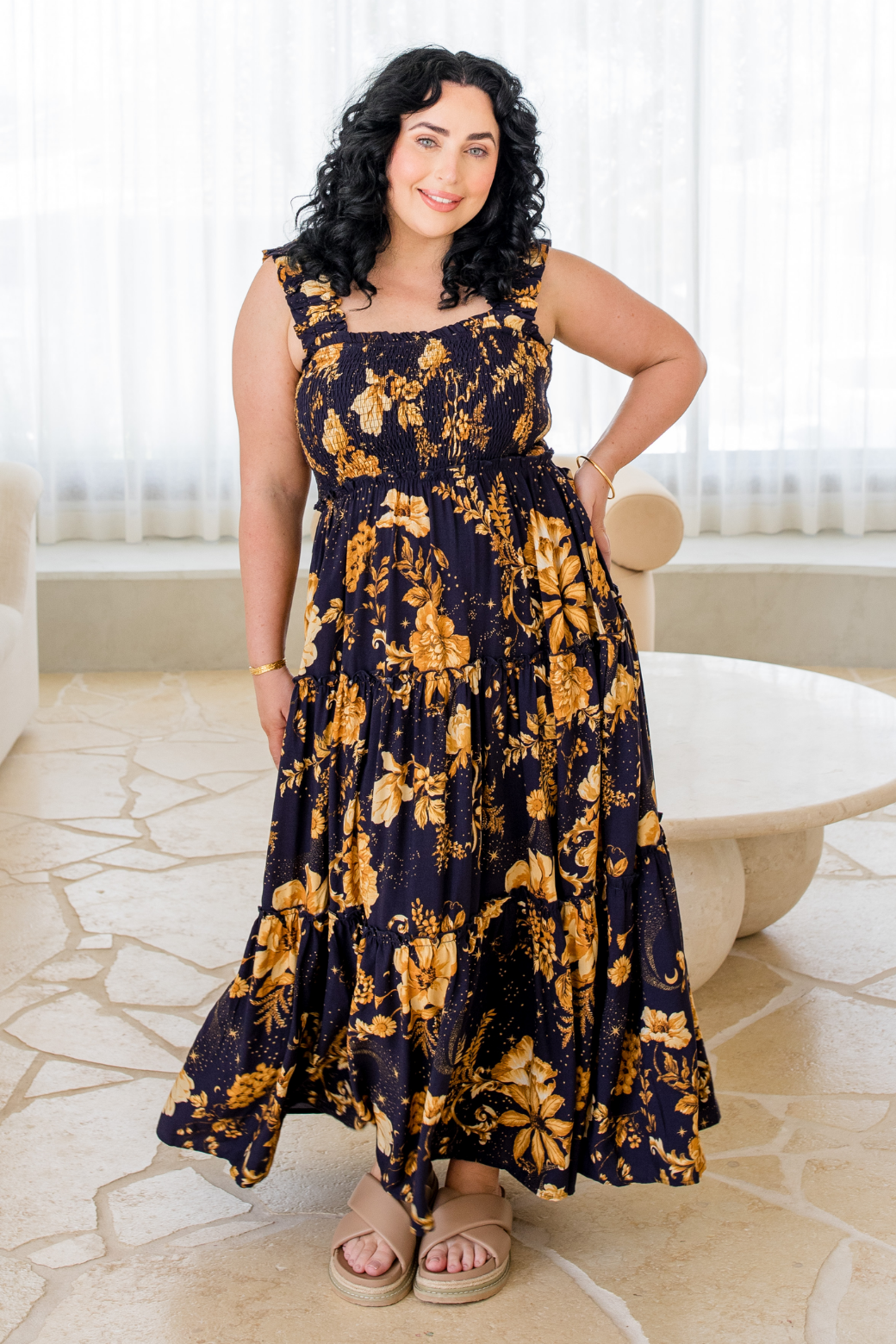 Darcey Maxi Dress Night Garden