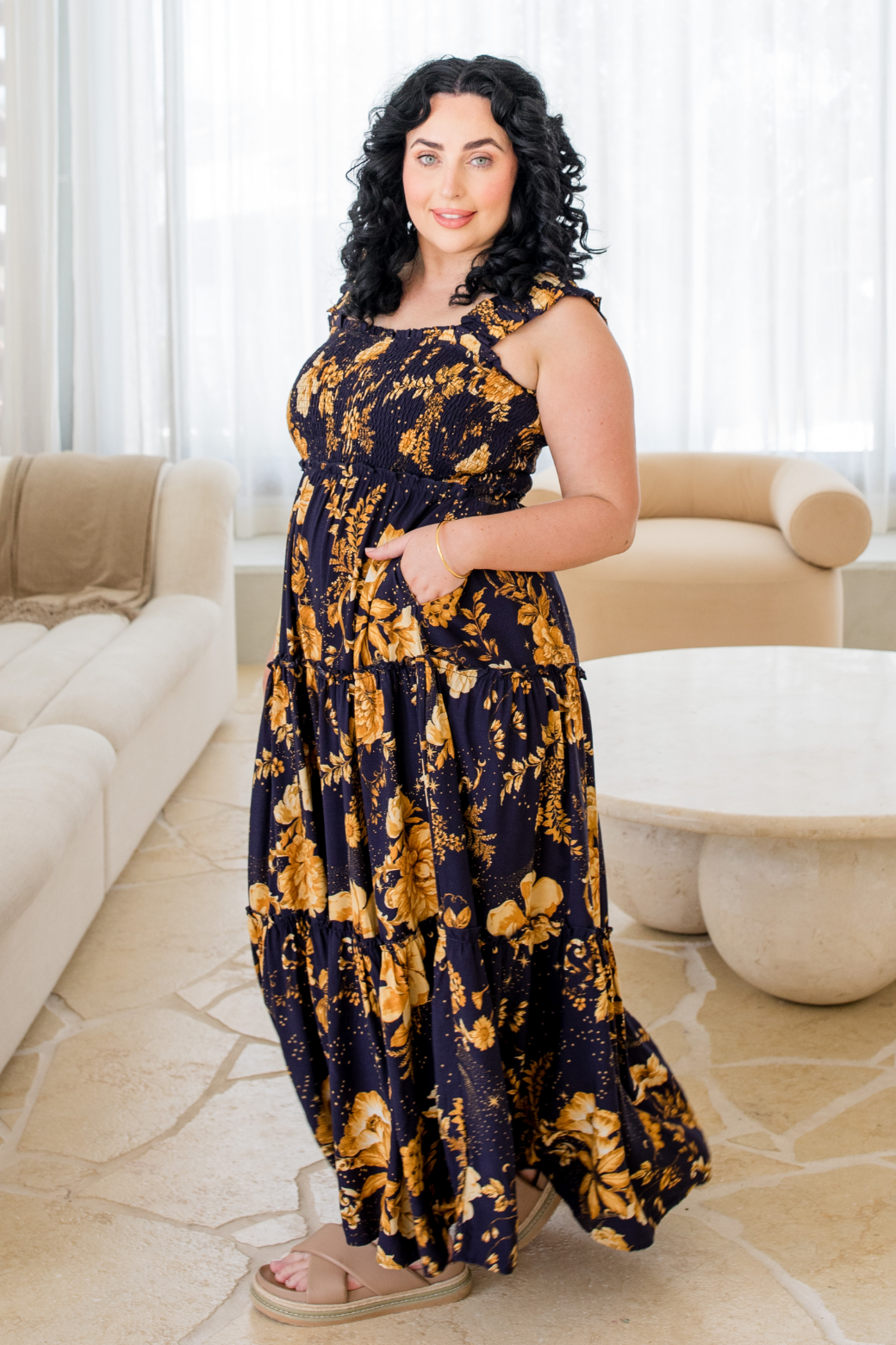 Darcey Maxi Dress Night Garden