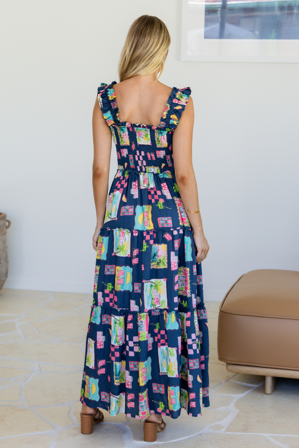 Darcey Maxi Dress Tuscan Sun Print