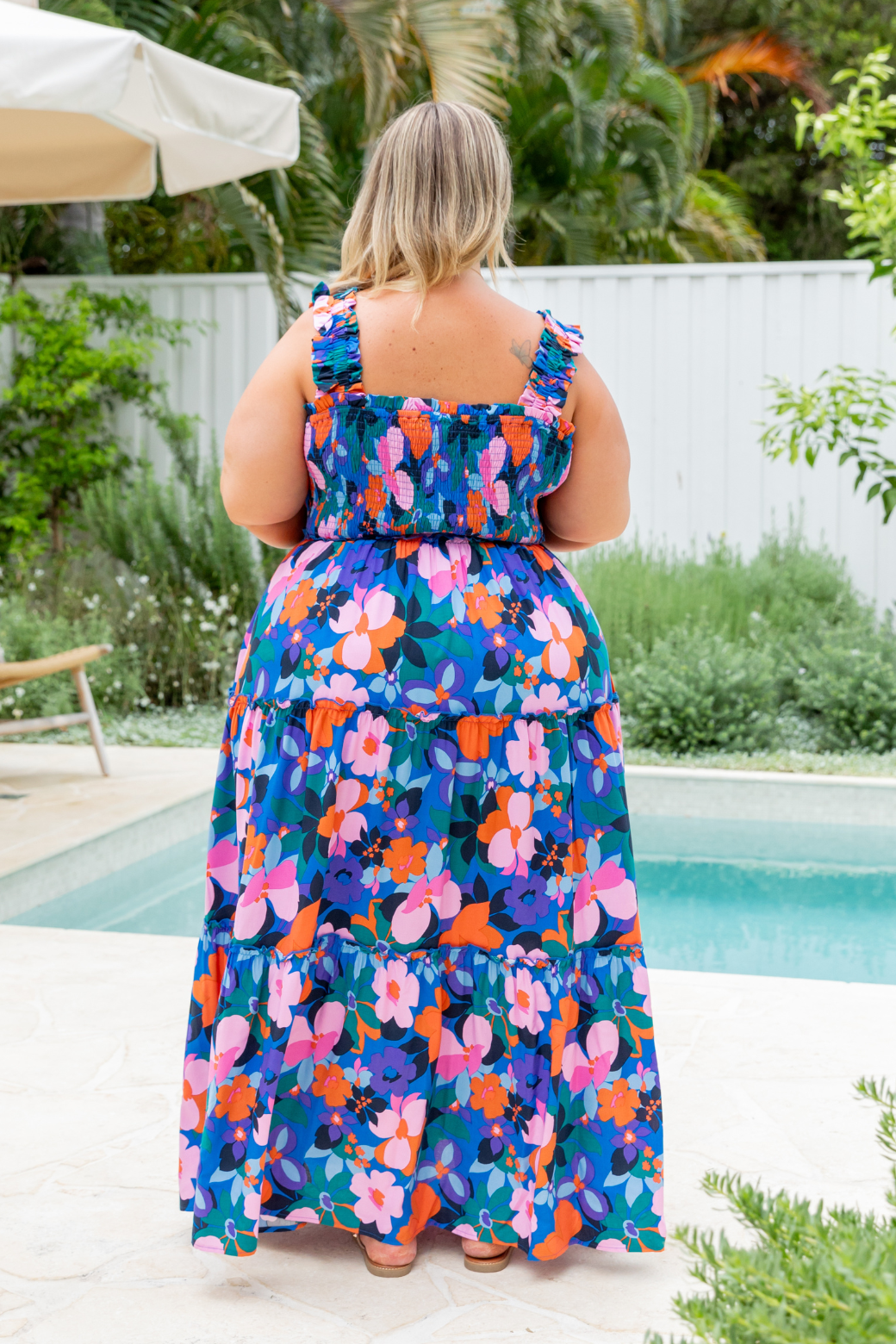 Darcey Shirred Maxi Dress Margarita Floral