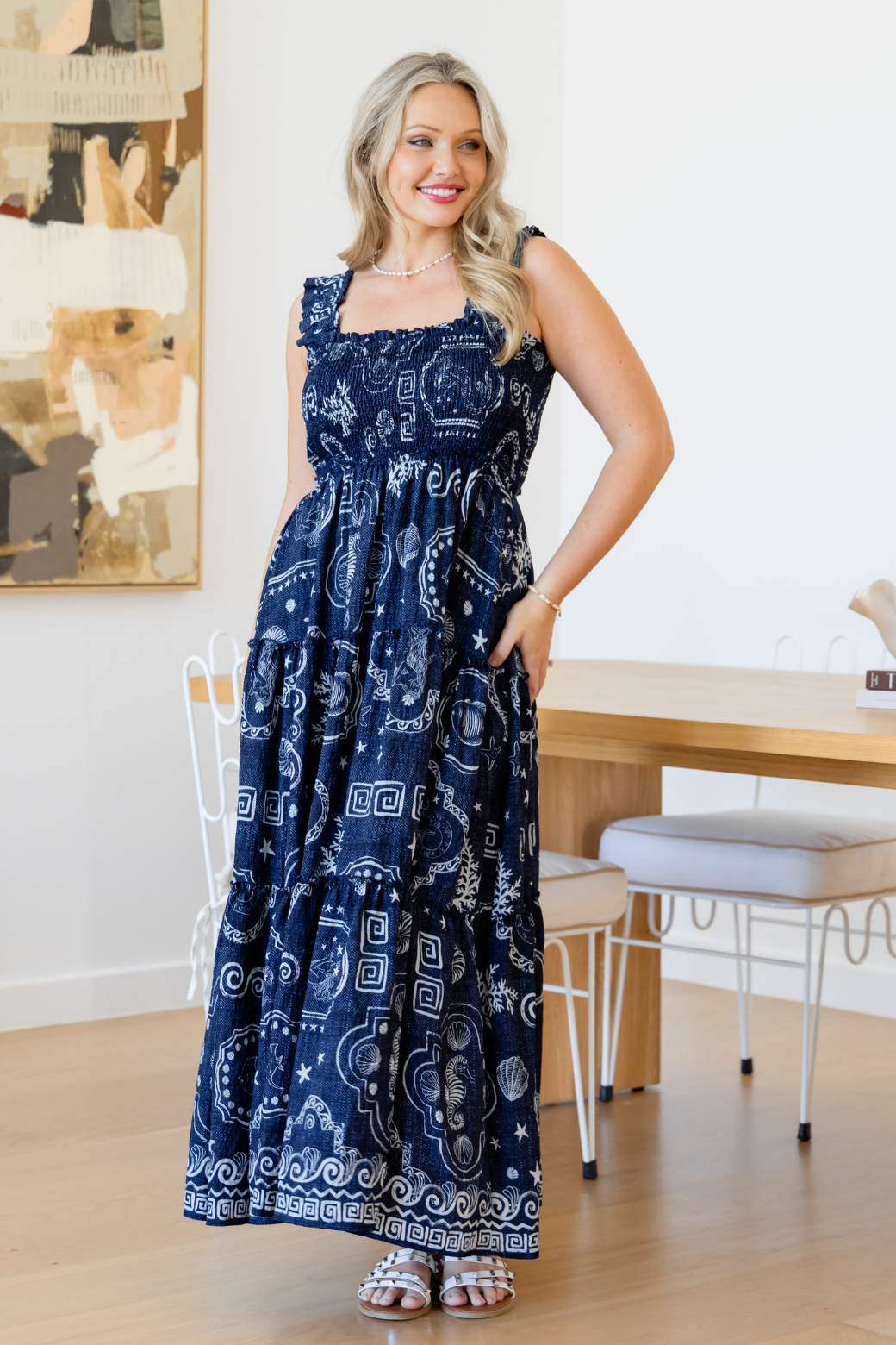 chinese dress ladies Darcey Maxi Dress Midnight Mermaid – Orange Sherbet Boutique