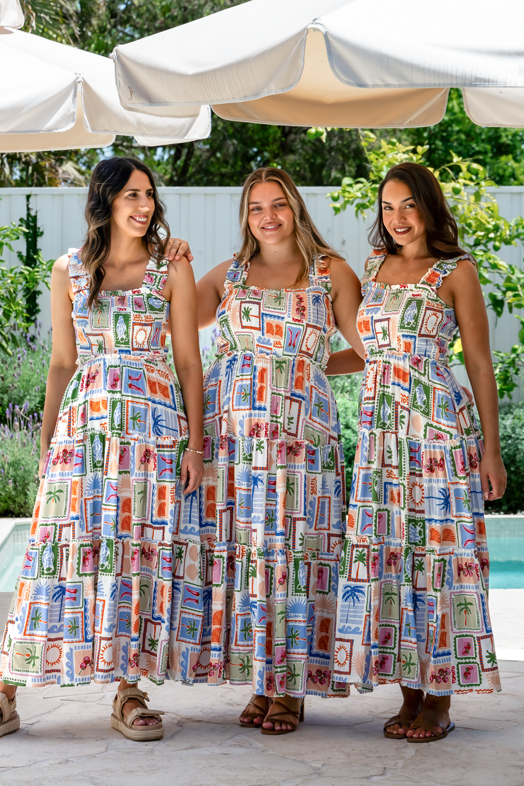 Final Sale | Darcey Maxi Dress Sunchaser Print Light