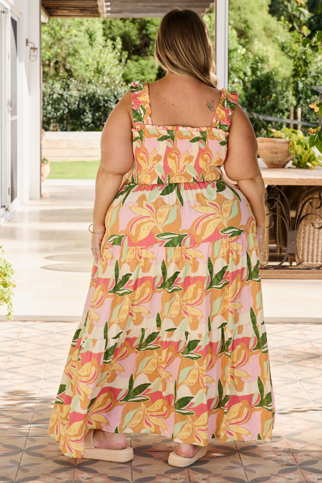 Darlene Maxi Dress Cominos Print