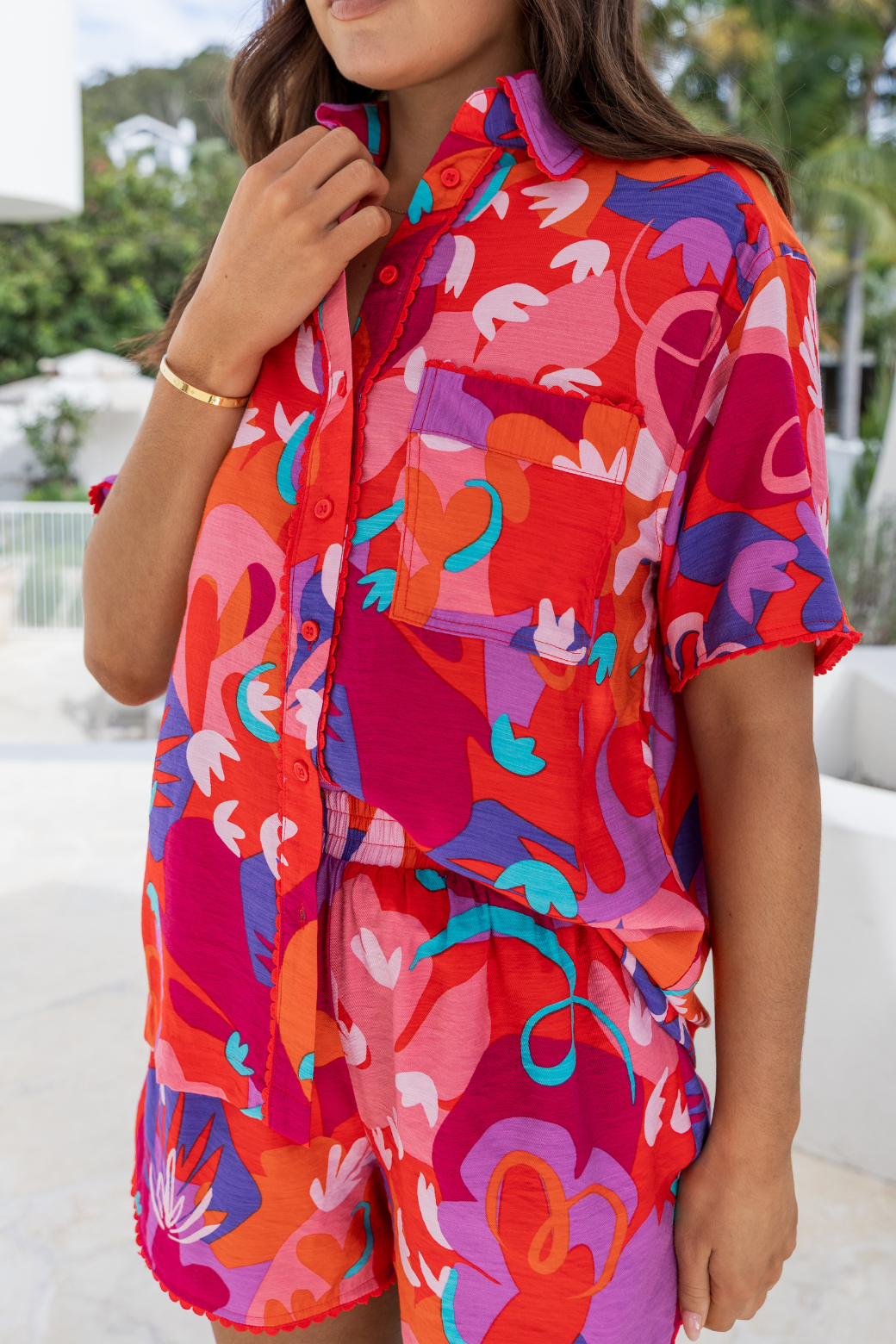 Delta Shirt Crimson Sunset