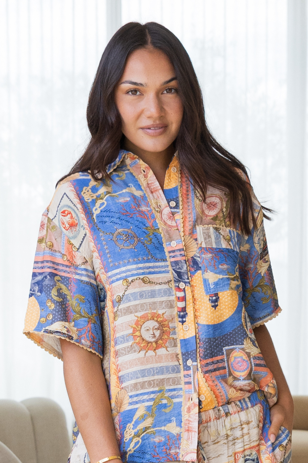 Delta Shirt Sea of Love Print