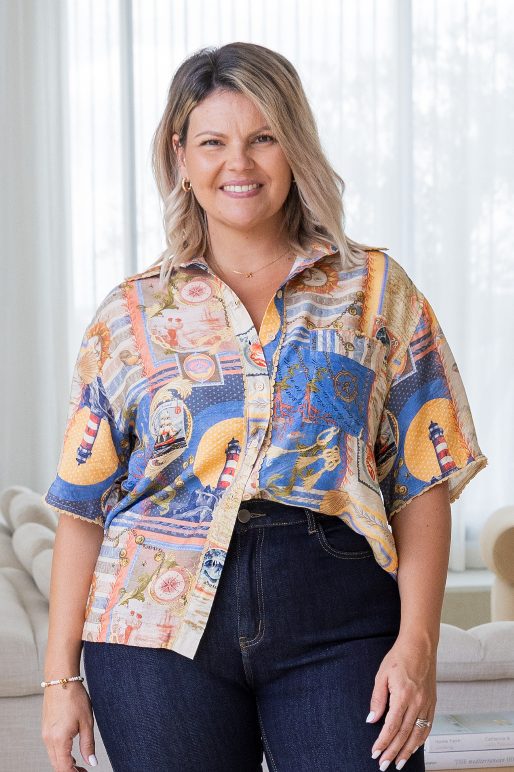 Delta Shirt Sea of Love Print