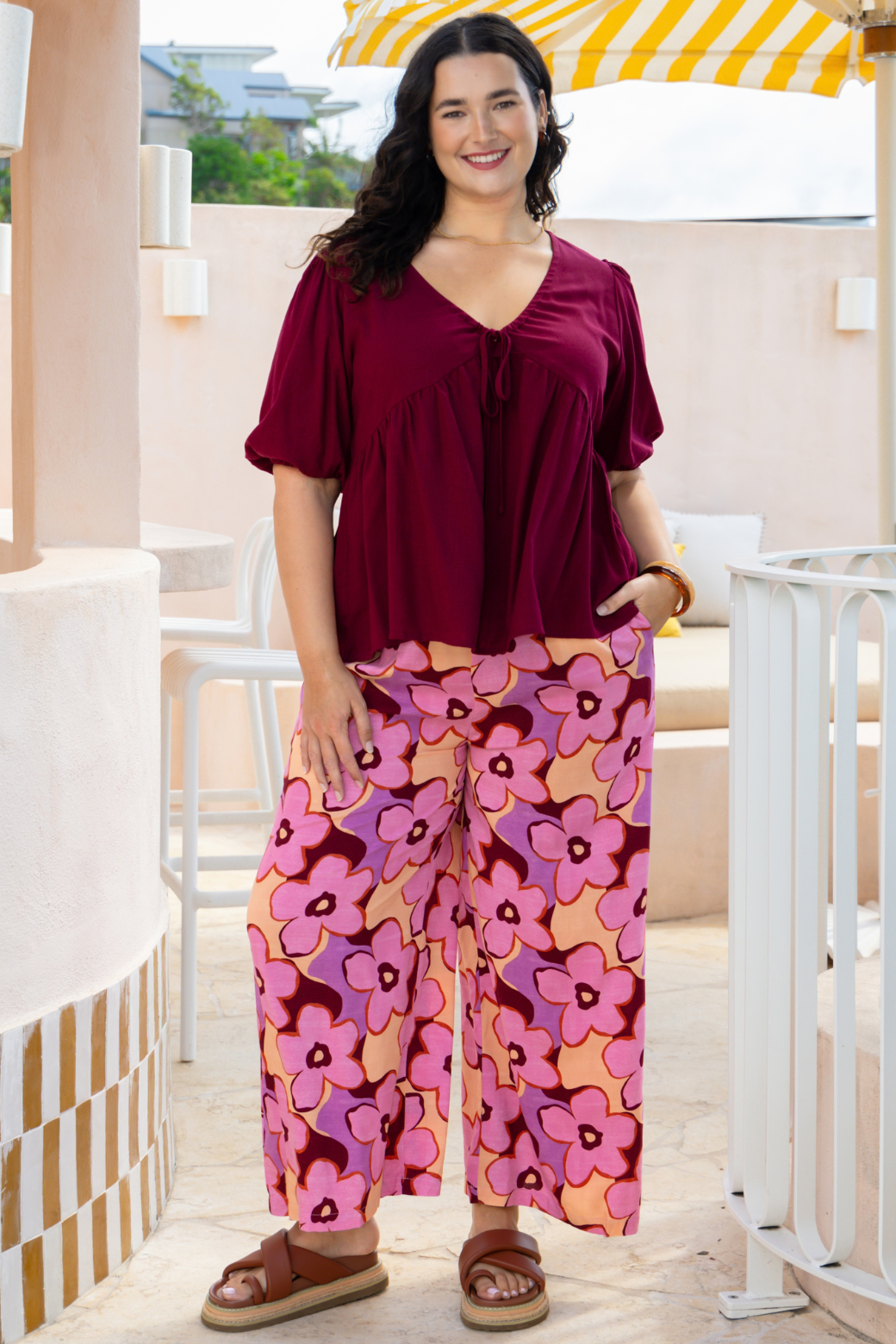 Dylan Pant Daisy Print