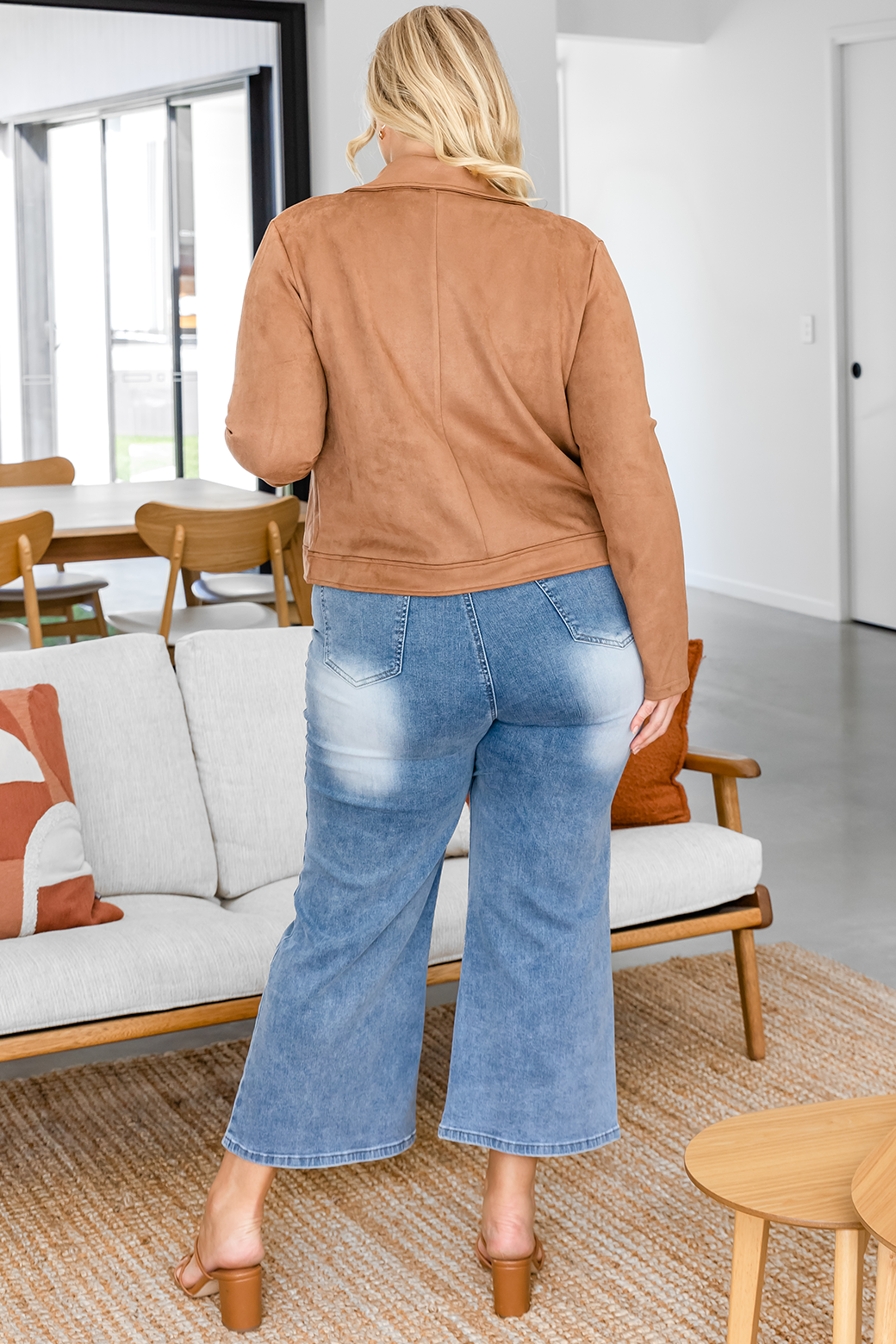 Emilia Moto Jacket Tan