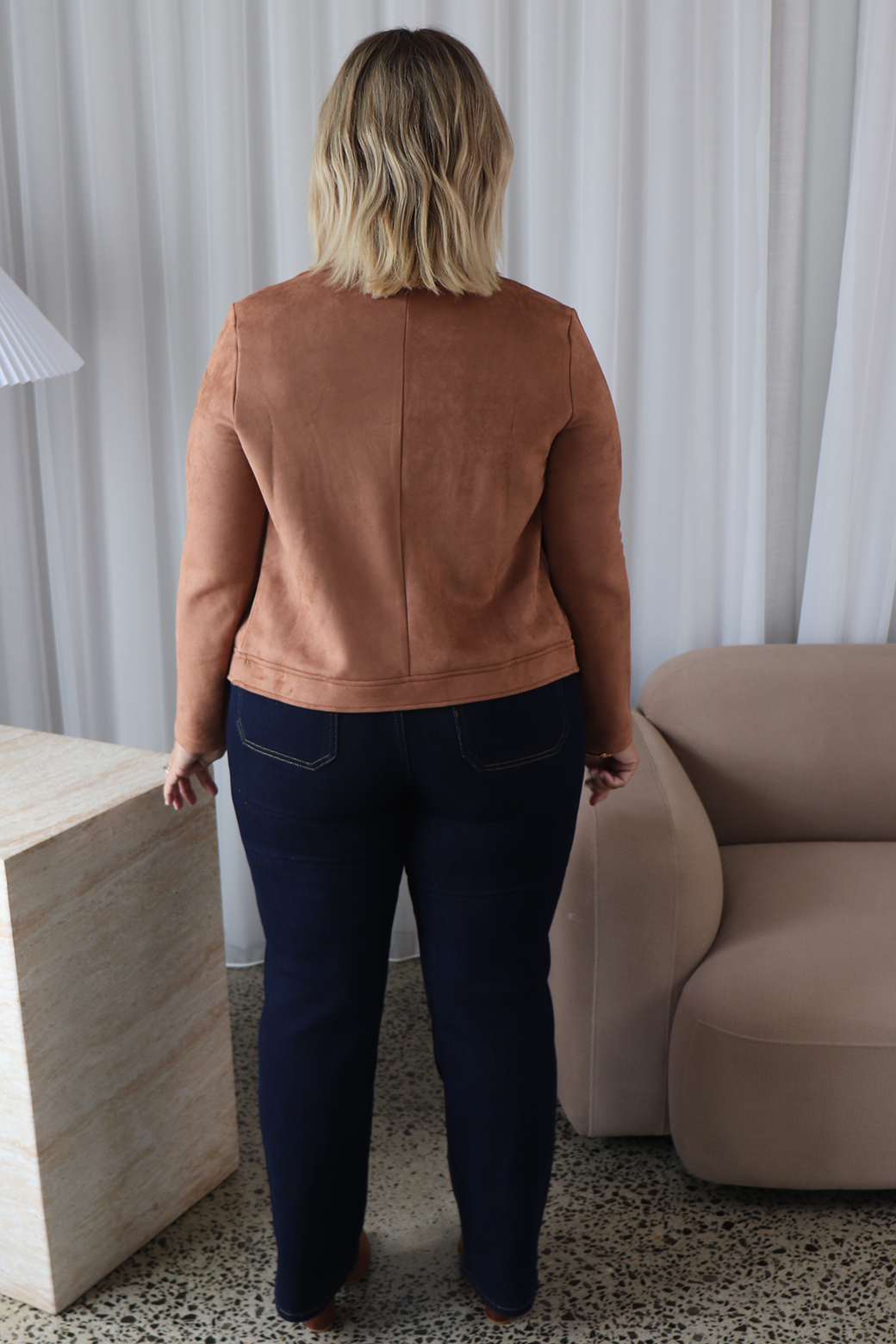 Emilia Moto Jacket Tan