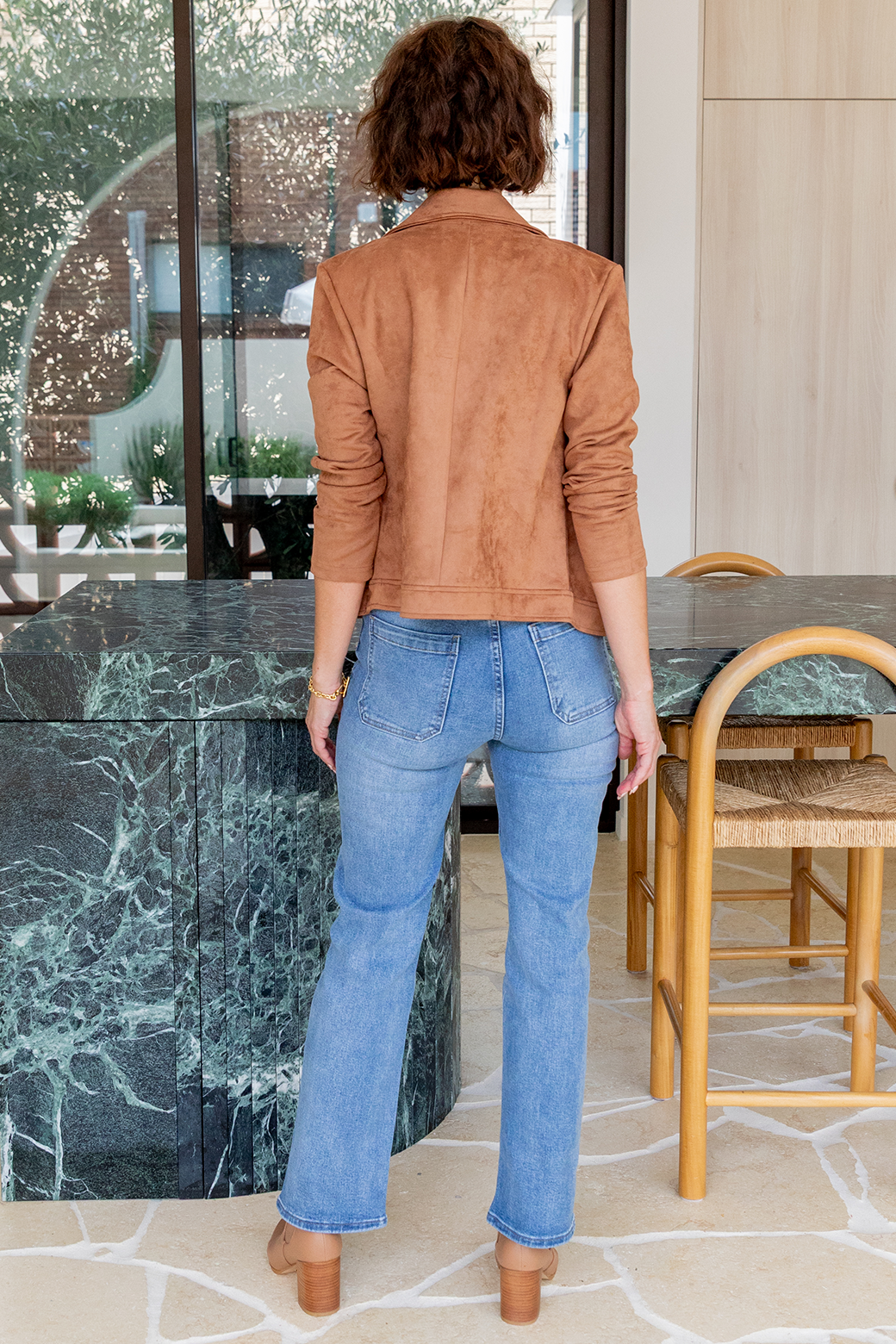 Emilia Moto Jacket Tan