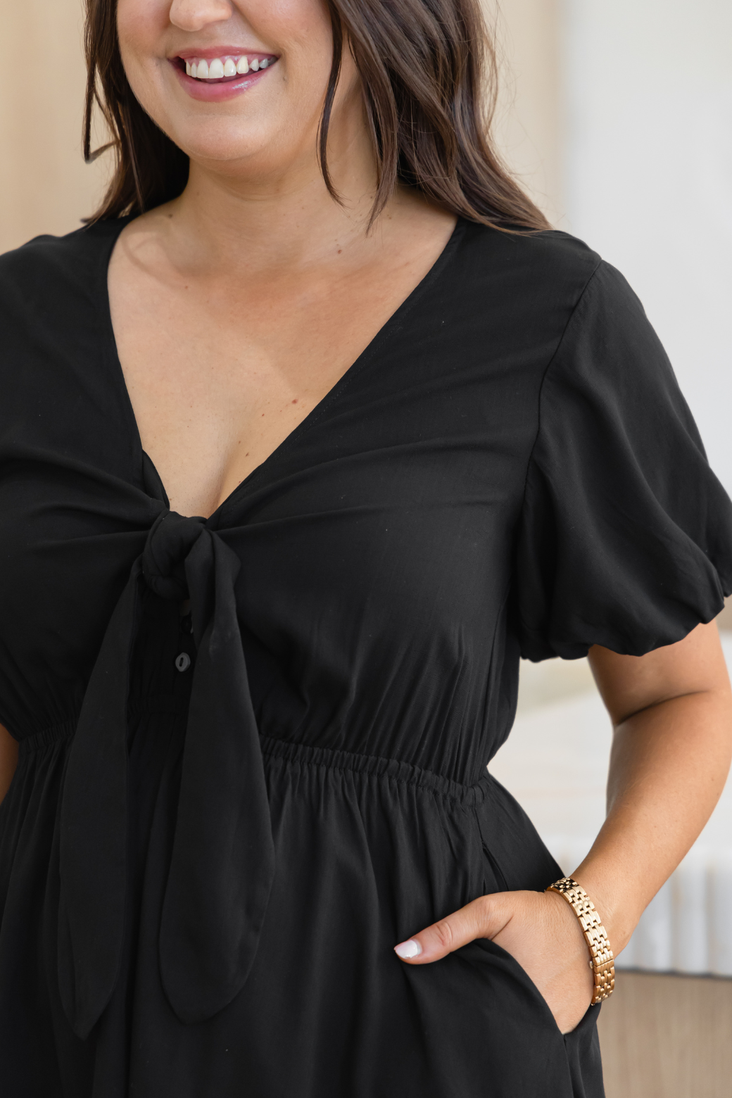 Final Sale | Erica Dress Black
