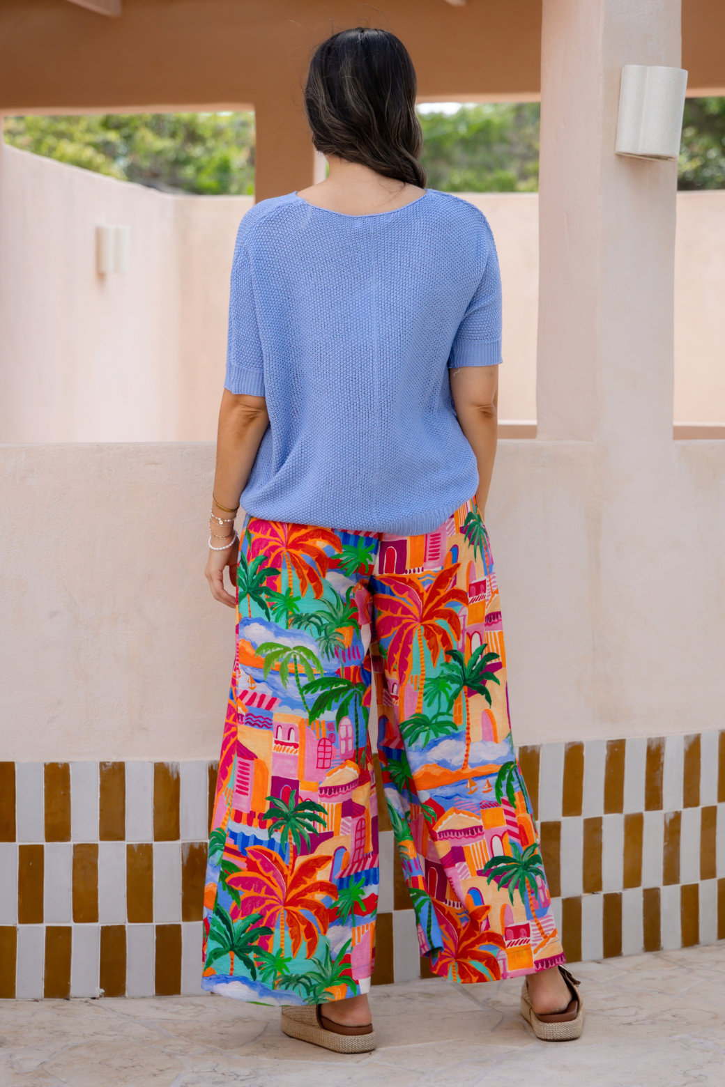 Tate Knit Top Blue