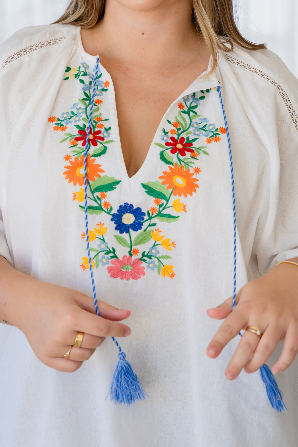 Gabby Embroidered Top