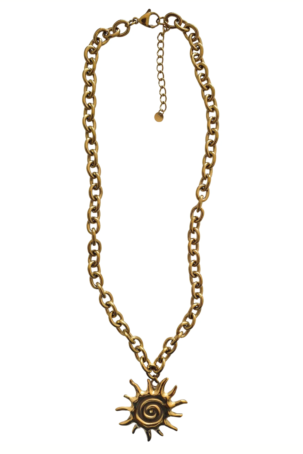 Gold Plated Sun Necklace