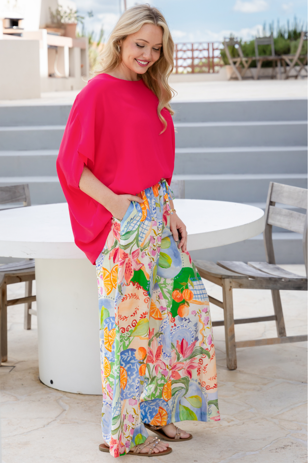 Harriet Pant Cin Cin Print